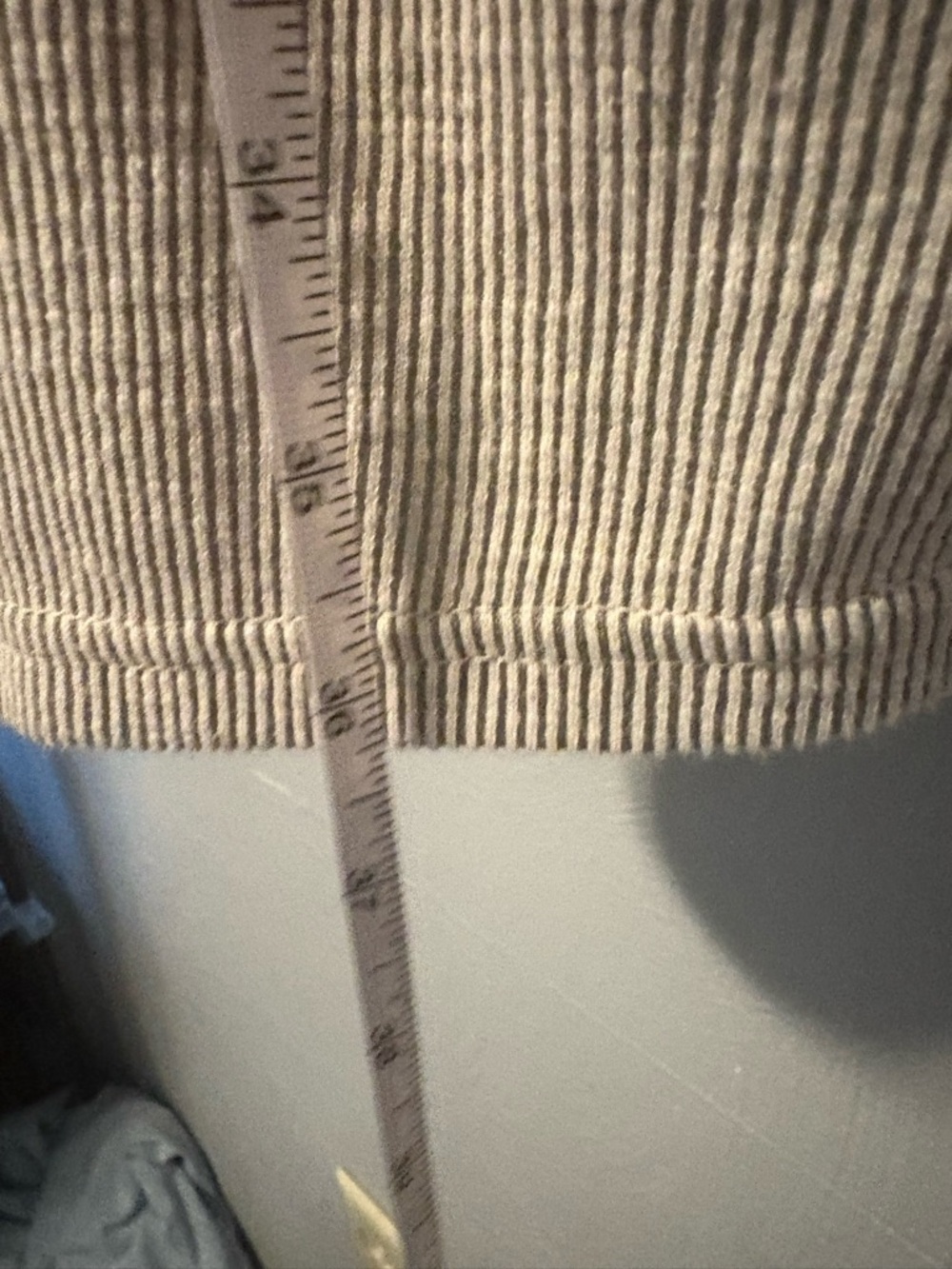 DONNI. Light Gray Ribbed Open-Front Cardigan - Picture 5 of 5